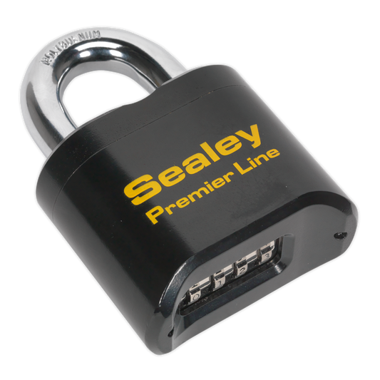Sealey Steel Body Combination Versatile Keyless Padlock 62mm Heavy Duty PL603