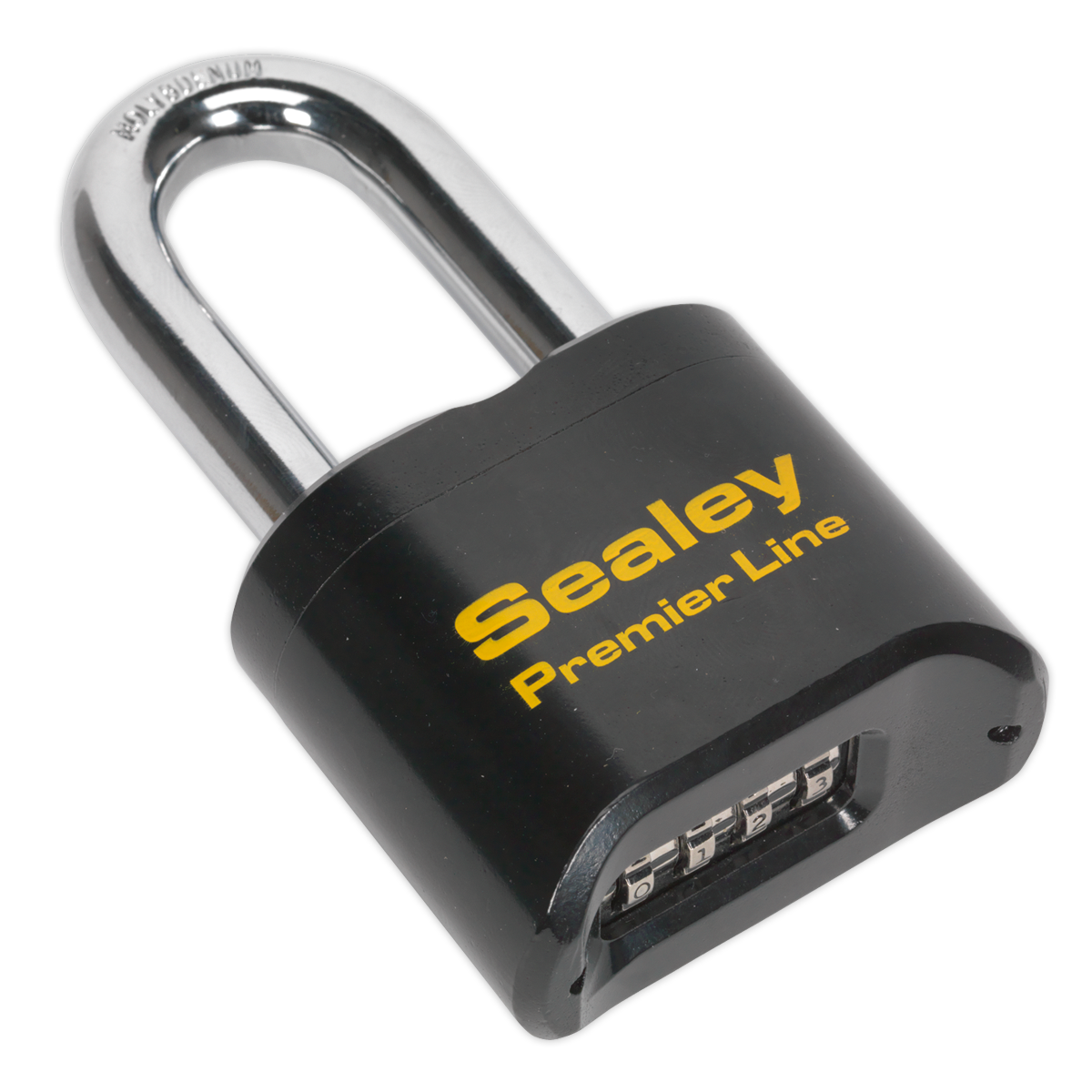 Sealey Steel Body Combination Padlock Long Shackle Heavy Duty 62mm PL603L