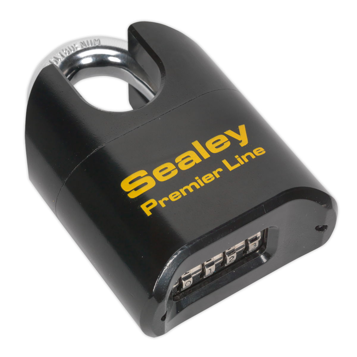 Sealey Steel Body Combination Padlock Shrouded Shackle Heavy Duty 62mm PL603S