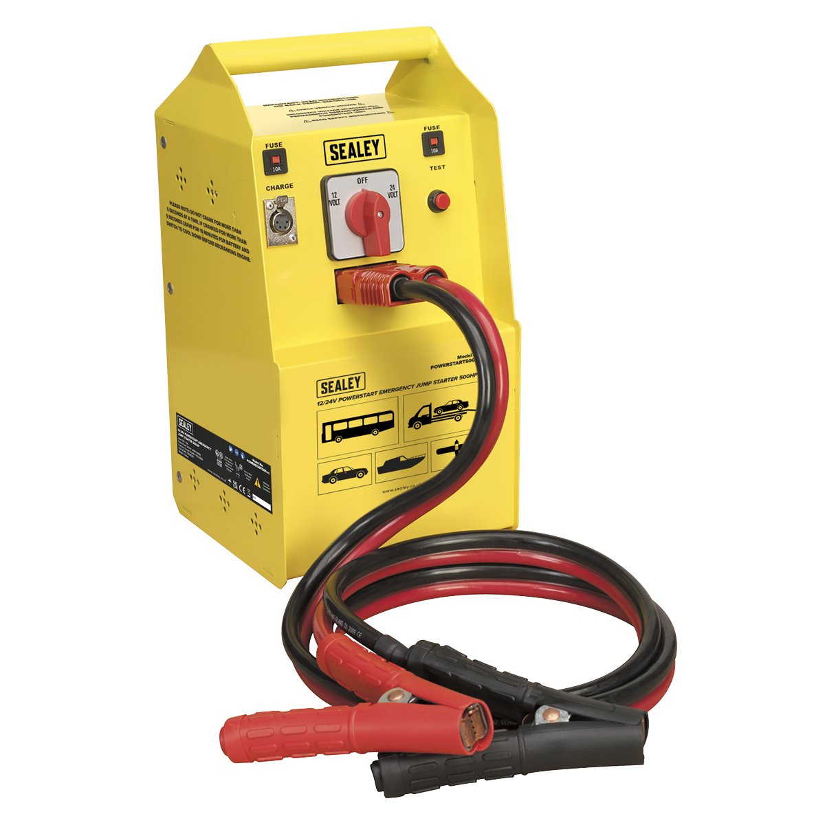 Sealey PowerStart Emergency Power Pack 500HP Start 12V 24V POWERSTART500