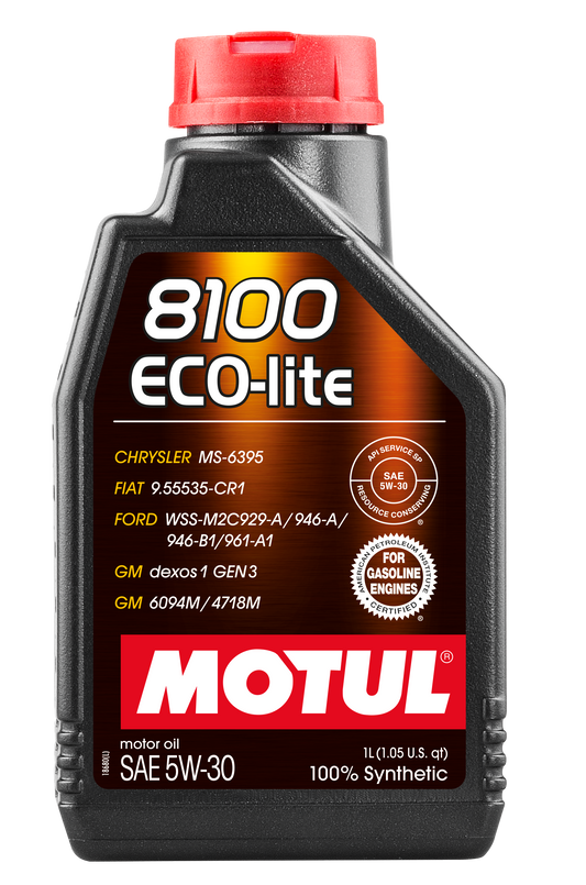 5L+1L Motul 8100 ECO-LITE 5W30 Lubricant Engine Oil 5W-30 Fully Synthetic 6L