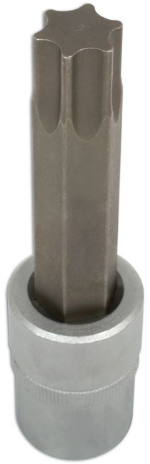 LASER 1141 Screwdriver T70 Torx Star Bit 100mm Length 1/2" Drive CRV Steel