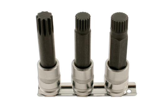 LASER TOOLS 5663 Locking Wheel Nut Bit Set 3 Pieces 1/2" Drive Fits BMW