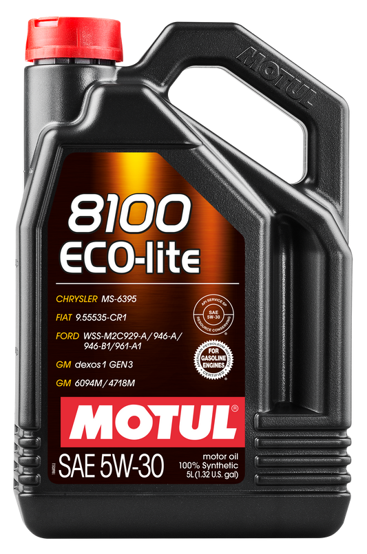 5L+1L Motul 8100 ECO-LITE 5W30 Lubricant Engine Oil 5W-30 Fully Synthetic 6L