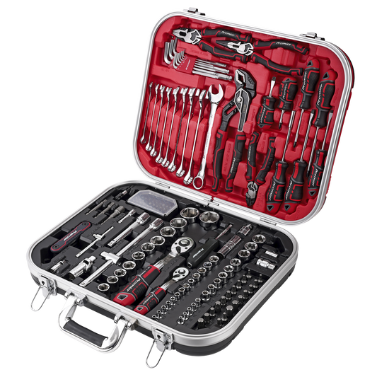 Sealey Mechanics Tool Kit 136 Pcs 1/4" 3/8" 1/2" Socket Spanner Bit Kit AK7980