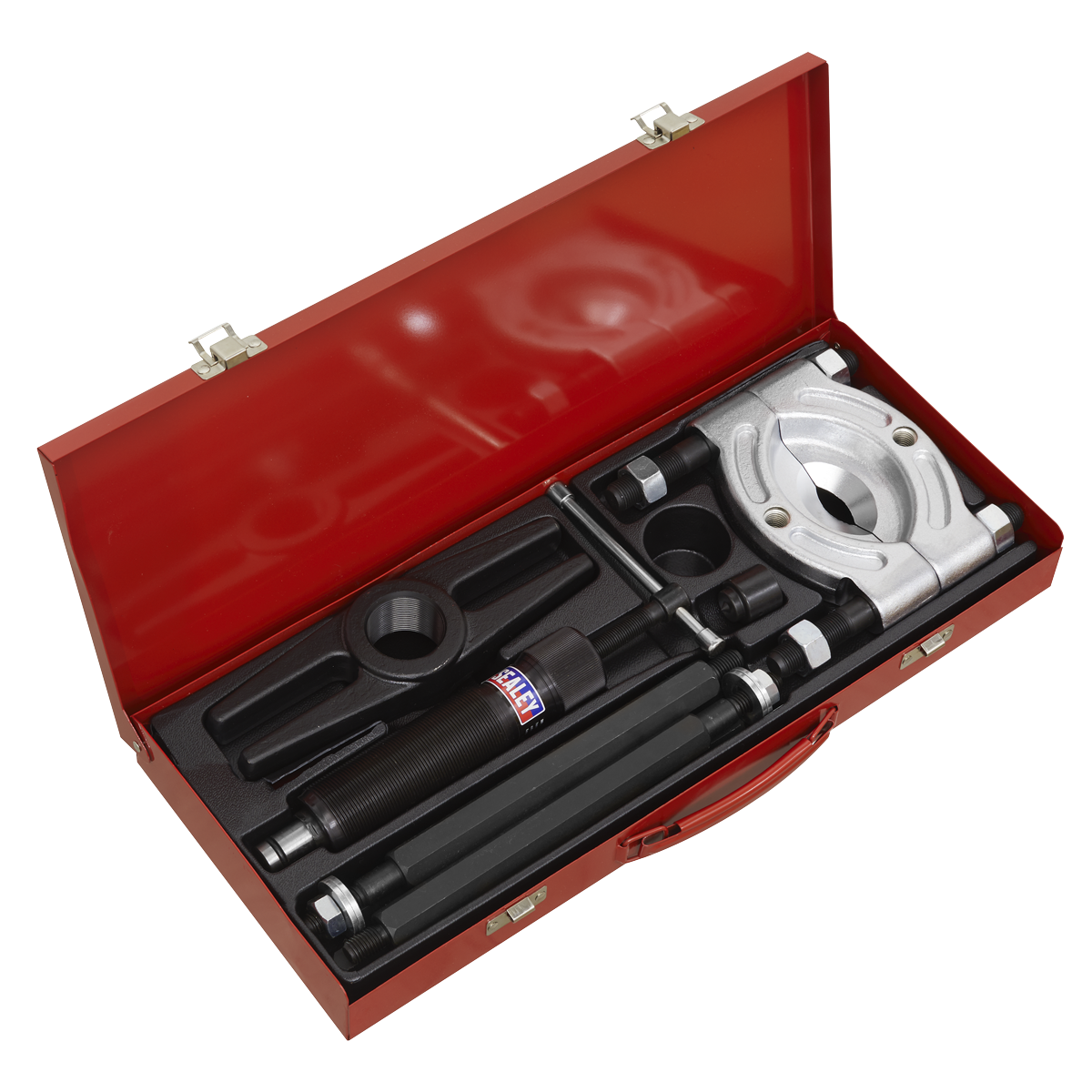 Sealey Bearing Separator Set 8 Pieces Hydraulic Ram 10T Bolt Extension Rod PS980