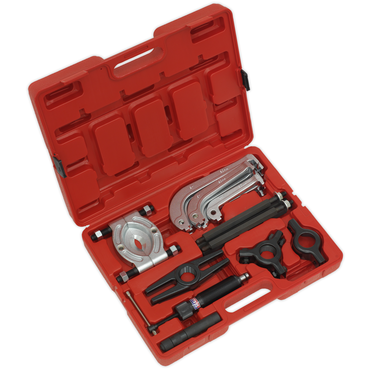 Sealey Hydraulic Puller Set Forged Steel Bearing Separator 25 Pieces PS982