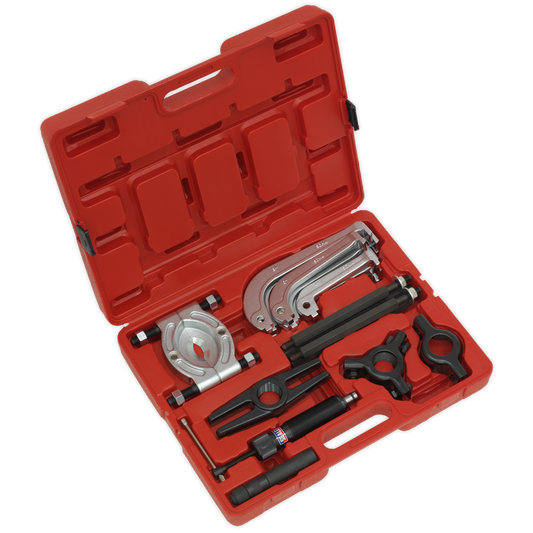 Sealey Hydraulic Puller Set Forged Steel Bearing Separator 25 Pieces PS982