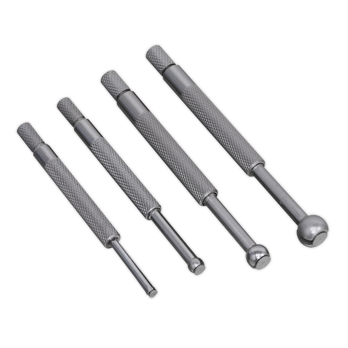 Sealey Small Hole Gauge Set Knurled Handles With Smooth Adjustment 4pc AK10116