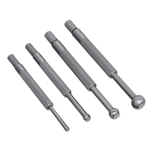 Sealey Small Hole Gauge Set Knurled Handles With Smooth Adjustment 4pc AK10116