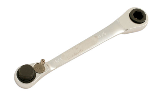 LASER 5679 Reversible Ratchet Short 1/4" Drive Chrome Vanadium Steel 72 Teeth