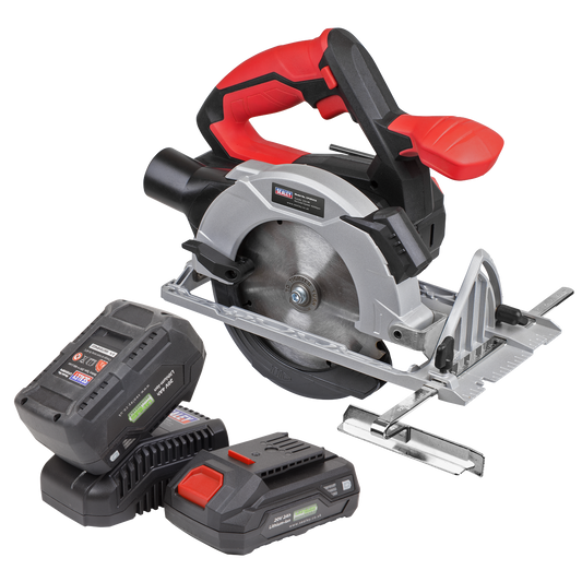 Sealey 20V SV20 Series Ø150mm Circular Saw Kit - 2 Batteries CP20VCSKIT