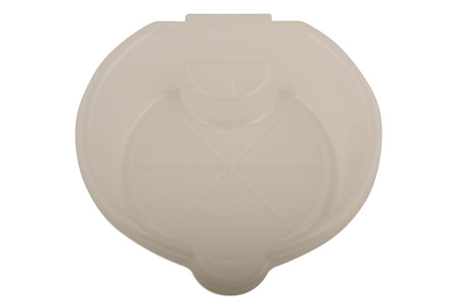 LASER 5681 Waste Oil Receiving Pan 4.5 L With Spout Clear Rigid Plastic Design