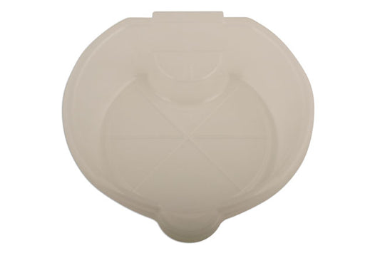 LASER 5681 Waste Oil Receiving Pan 4.5 L With Spout Clear Rigid Plastic Design