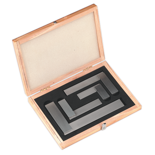 Sealey Precision Steel Square Set Solid Steel Construction 4pc BS 939(B) AK11000