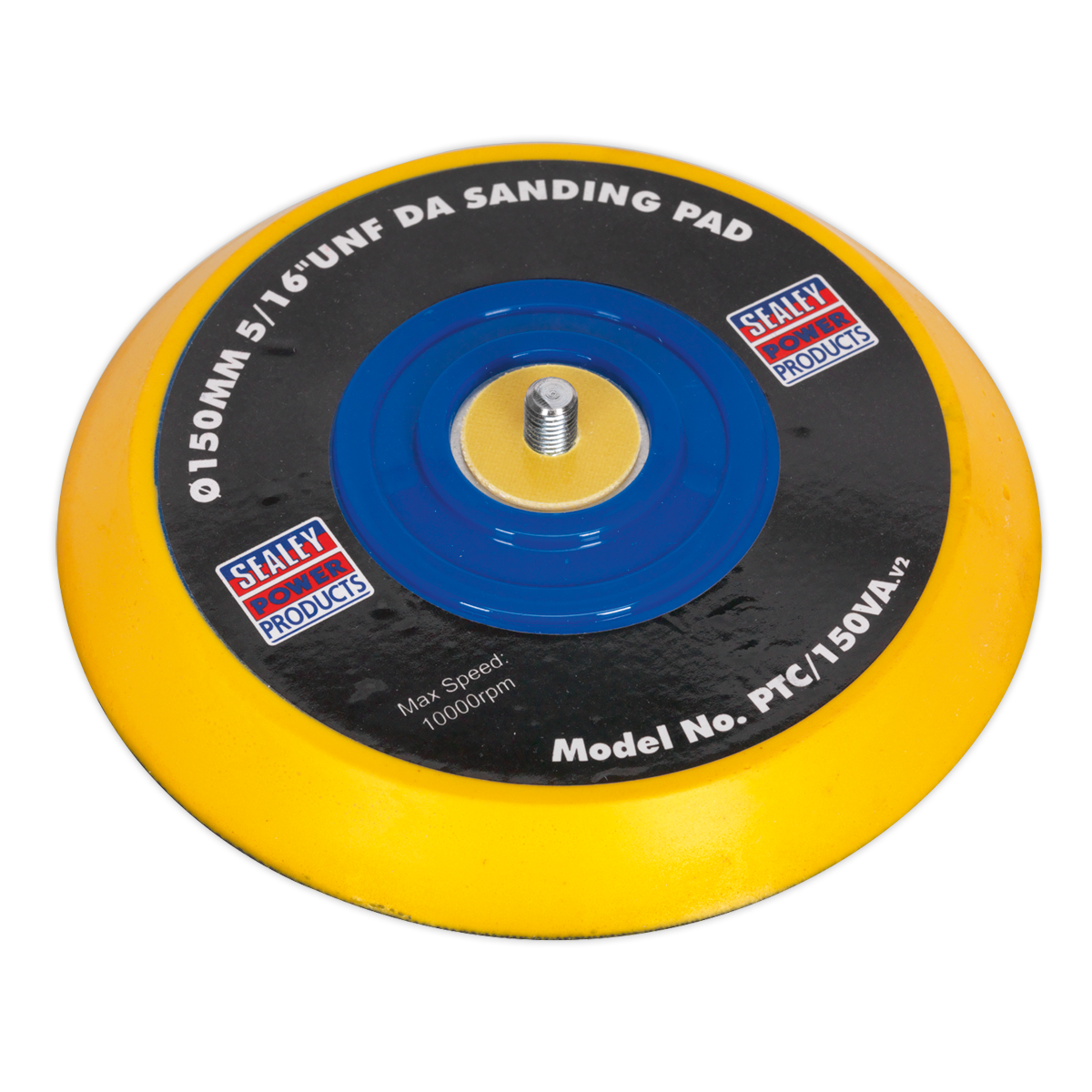 Sealey Ø145mm 5/16" UNF DA Backing Sanding Pad For Hook & Loop Discs PTC/150VA
