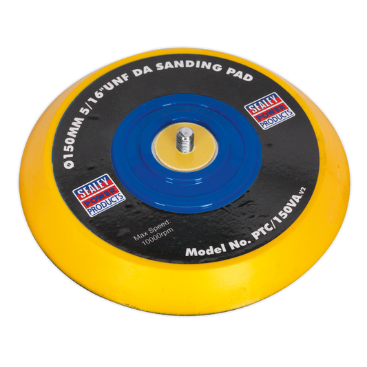 Sealey Ø145mm 5/16" UNF DA Backing Sanding Pad For Hook & Loop Discs PTC/150VA
