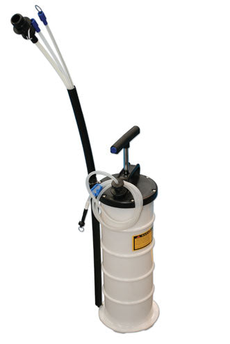 LASER 5697 Manual Fluid Extractor 6.5 L Oil Collection Unit With Vacuum Suction