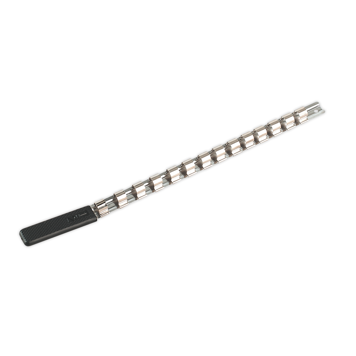 Sealey Socket Retaining Rail With 14 Clips 1/2" Square Drive Silver AK1214