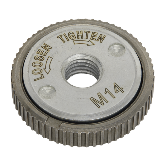 Sealey M14 x mm Quick Change Angle Grinder Locking Nut Easy-To-Use PTC/QCNM14