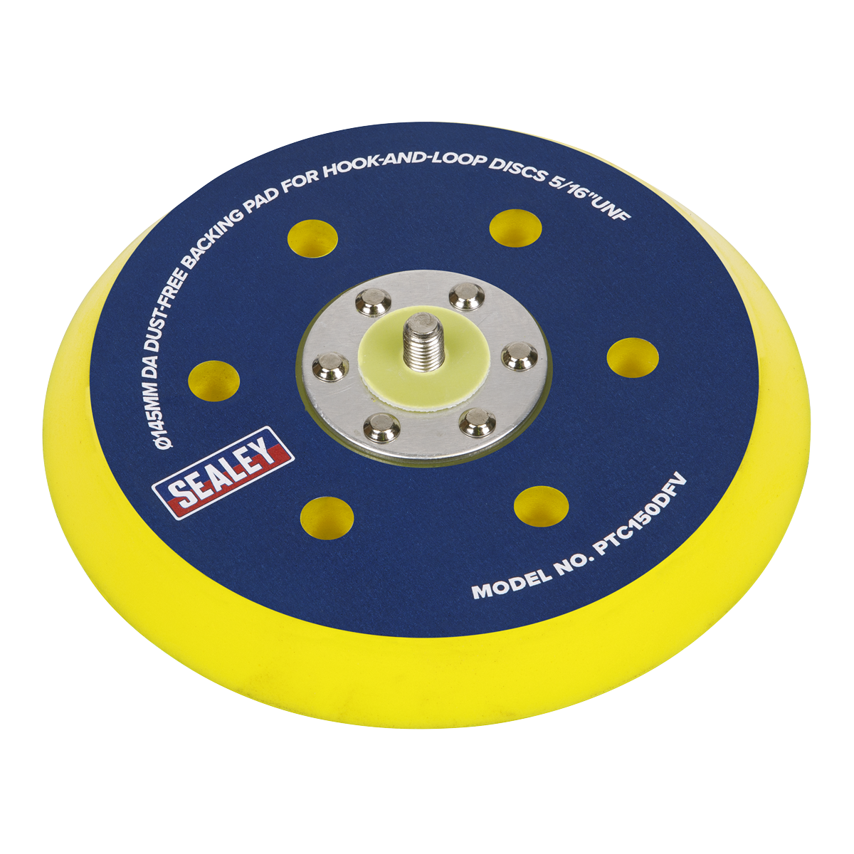Sealey DA Hook & Loop Dust-Free Sanding Pad 150mm 5/16inUNF Tool PTC150DFV