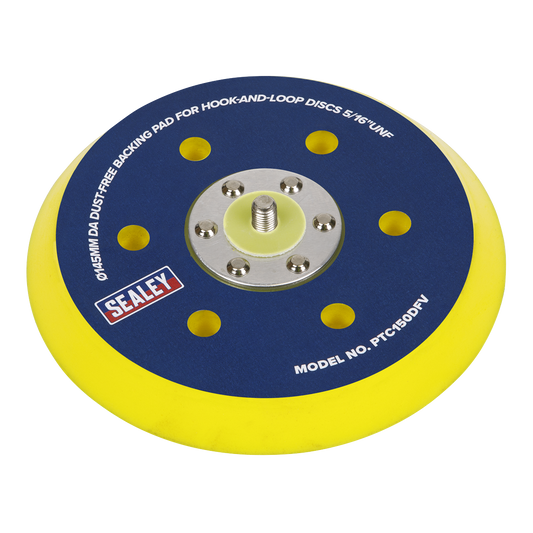 Sealey DA Hook & Loop Dust-Free Sanding Pad 150mm 5/16inUNF Tool PTC150DFV