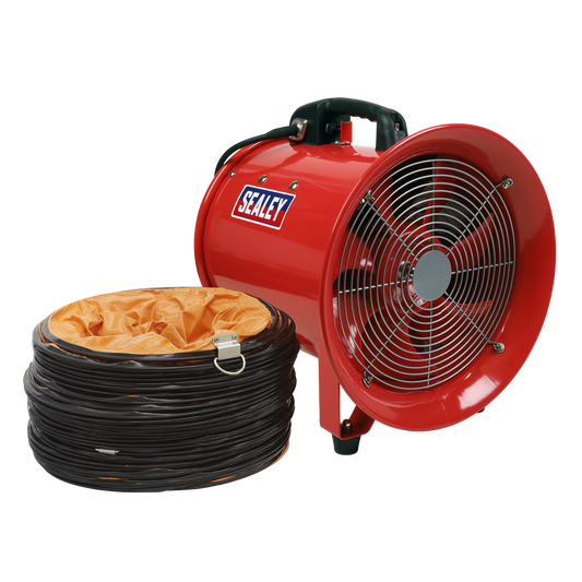Sealey Portable Ventilator 300mm With 5 Metres Ducting Lightweight VEN300