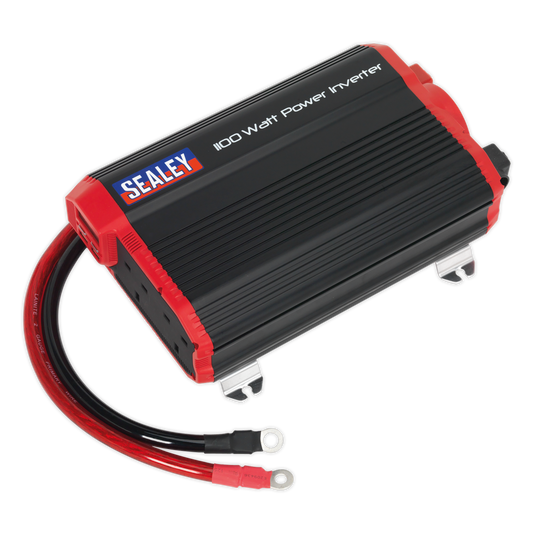 Sealey Power Inverter Modified Sine Wave 1100W 12V DC - 230V 50Hz PI1100