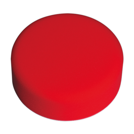 Sealey Buffing Polishing Foam Head Hook Loop 150 50mm Red/Ultra Soft PTCCHV150R