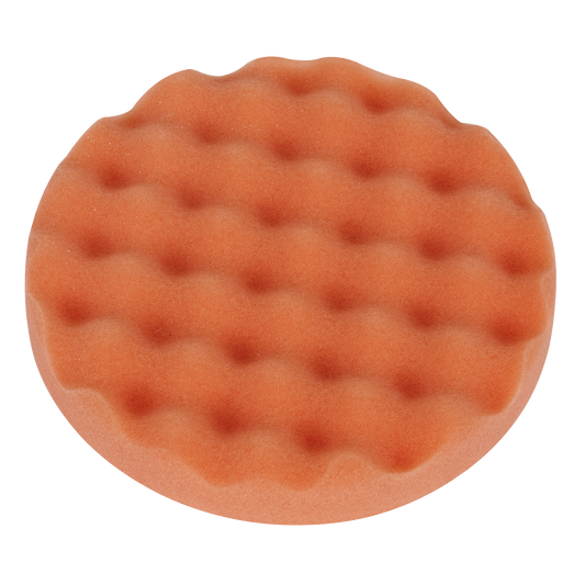 Sealey Buffing & Polishing Foam Head Hook & Loop 150 25mm Orange/Firm PTCCHW150O