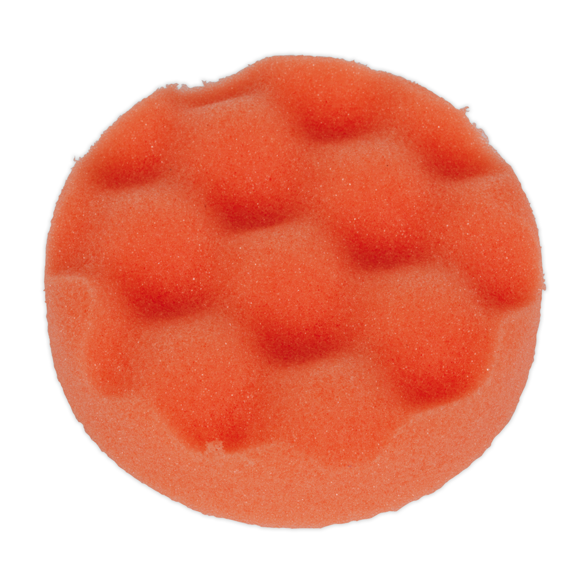 Sealey Buffing & Polishing Foam Head Hook & Loop Ø80 25mm Orange/Firm PTCCHW80O
