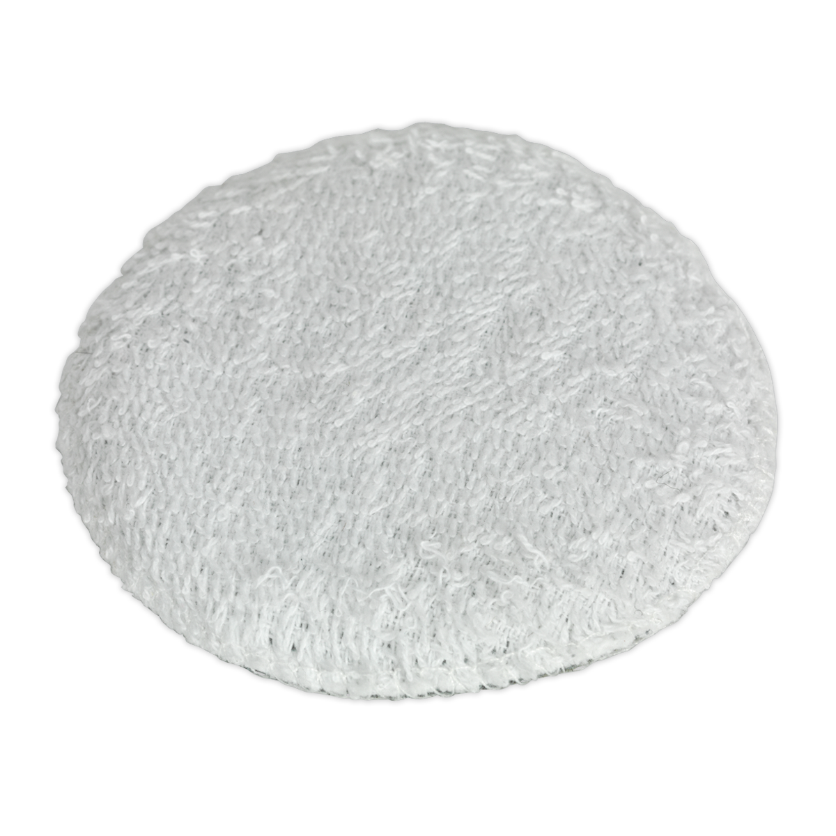 Sealey Hook-and-Loop Backed Microfibre Cloth For Power Tool 75mm - White PTCMC75