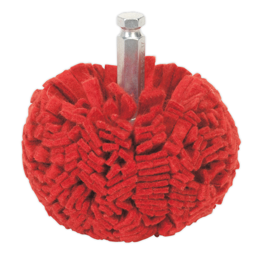 Sealey Polishing Ball From Soft Non-Woven Fabric 100mm Shaft Size mm PTCPB100