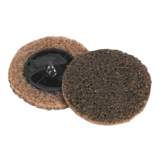 Sealey Quick Change Preparation Pad Size Ø50mm Coarse - Pack of 10 PTCQC50C