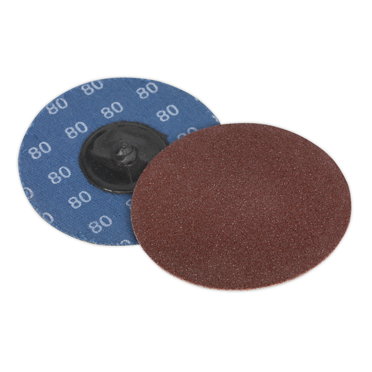 Sealey 75mm Quick Change Sanding Disc For Air Mini Sander 80 Grit x10 PTCQC7580