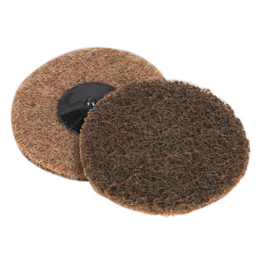 Sealey Quick Change Preparation Pad Size Ø75mm Coarse - Pack of 10 PTCQC75C