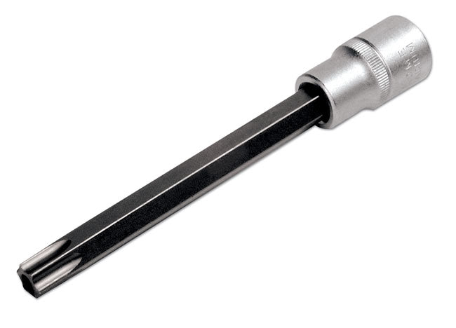 LASER 5720 Screwdriver T60 Long Star Bit 1/2" Drive 140mm Chrome Vanadium Steel