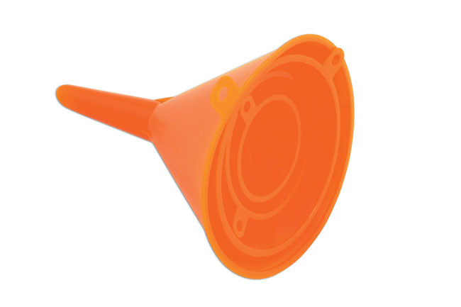 LASER 5728 4-Piece Funnel Set Orange Polypropylene Construction Workshop Use