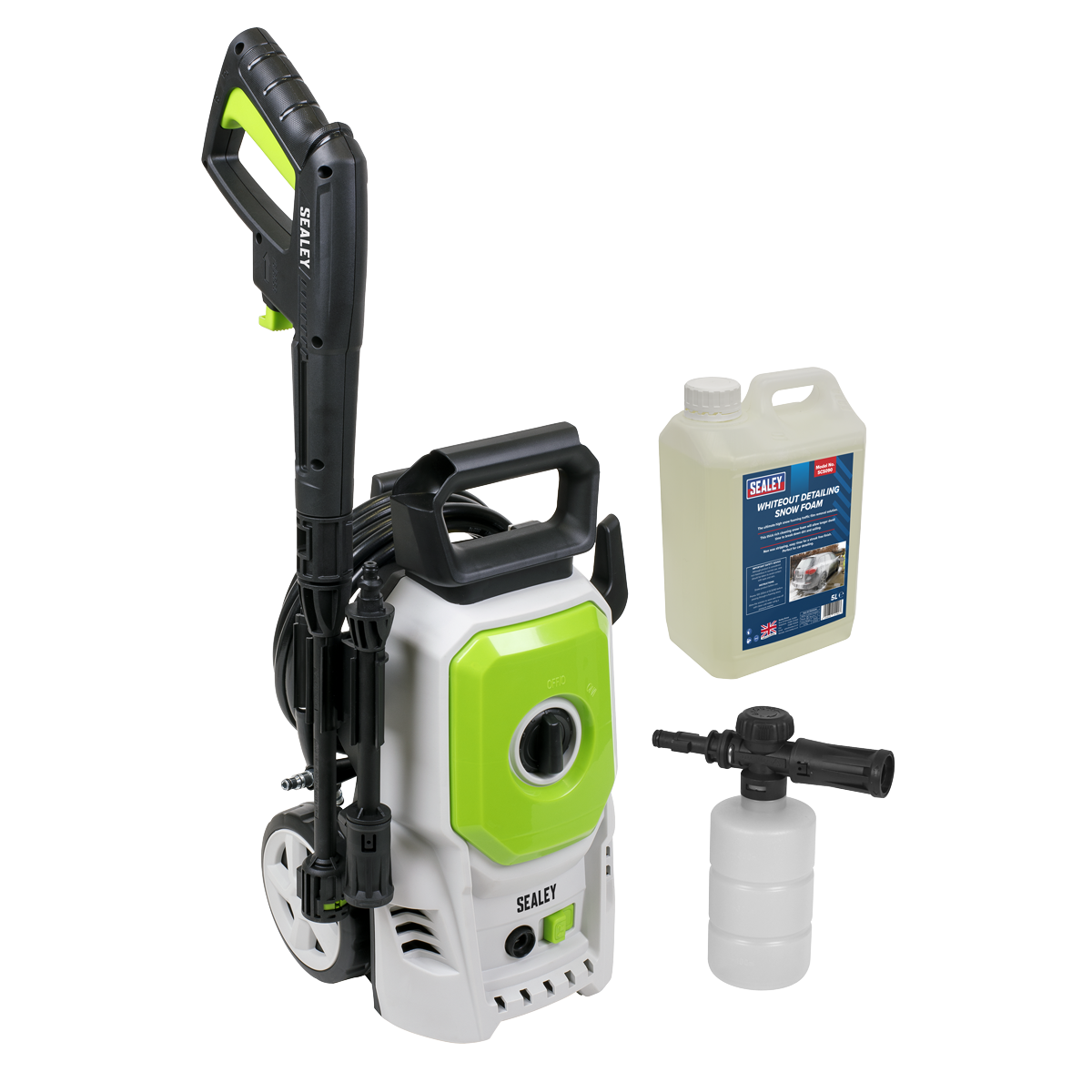 Sealey Pressure Washer 100bar 390L/HR With Snow Foam Multicolour PW1610COMBO
