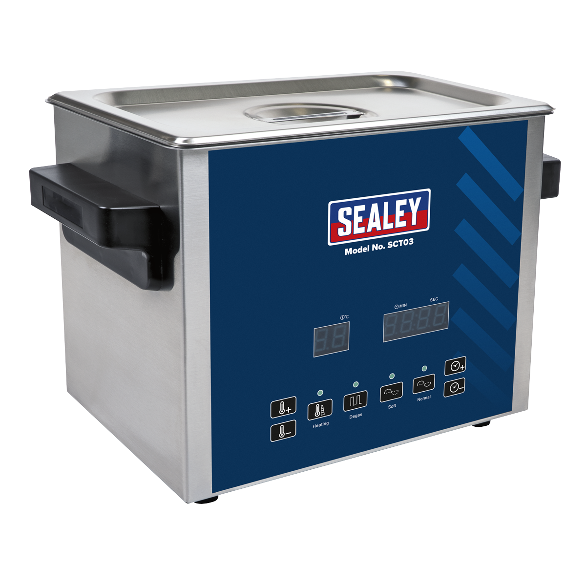 Sealey Ultrasonic Parts Cleaning Tank 3L With Clear LED Display 120W SCT03