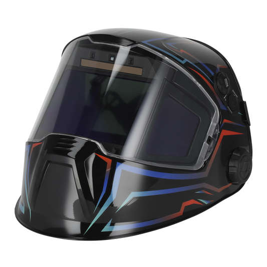 Sealey Panoramic Welding Helmet Auto Darkening Shade 9-13 Fully Digital PWH602