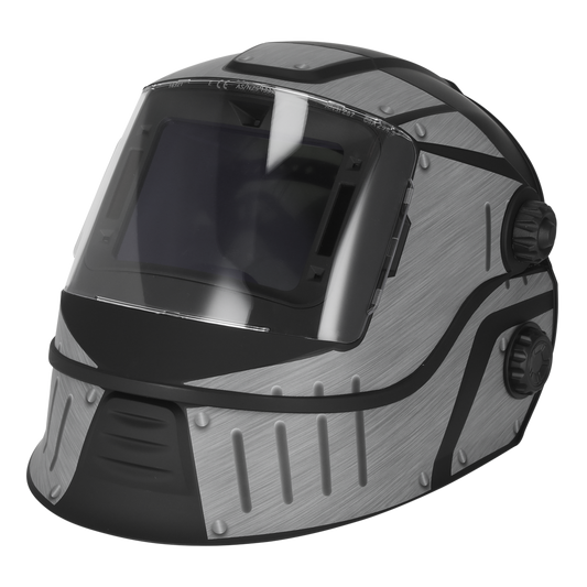 Sealey Flip-Up Welding Helmet Auto Darkening Solar Powered Shade 9-13 PWH603