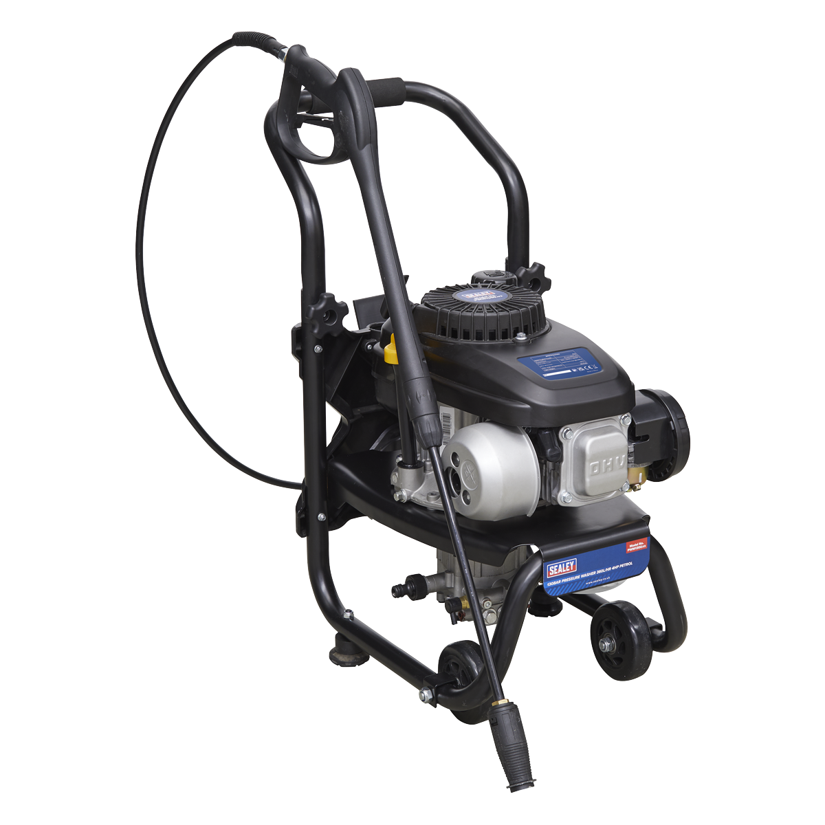 Sealey Pressure Washer W/ Recoil Starting 130BAR 7ltr/min 2.4HP Petrol PWM1300