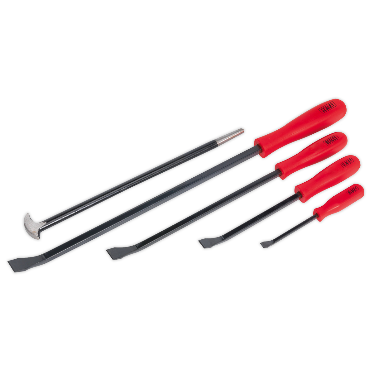 Sealey Heavy Duty Prybar / Heelbar Set 5 Pieces Blackened Finish AK20641