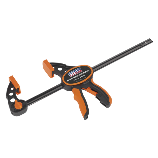 Sealey Heavy Duty Quick Bar Clamp With Textured TPR Grip - 300mm QBC300