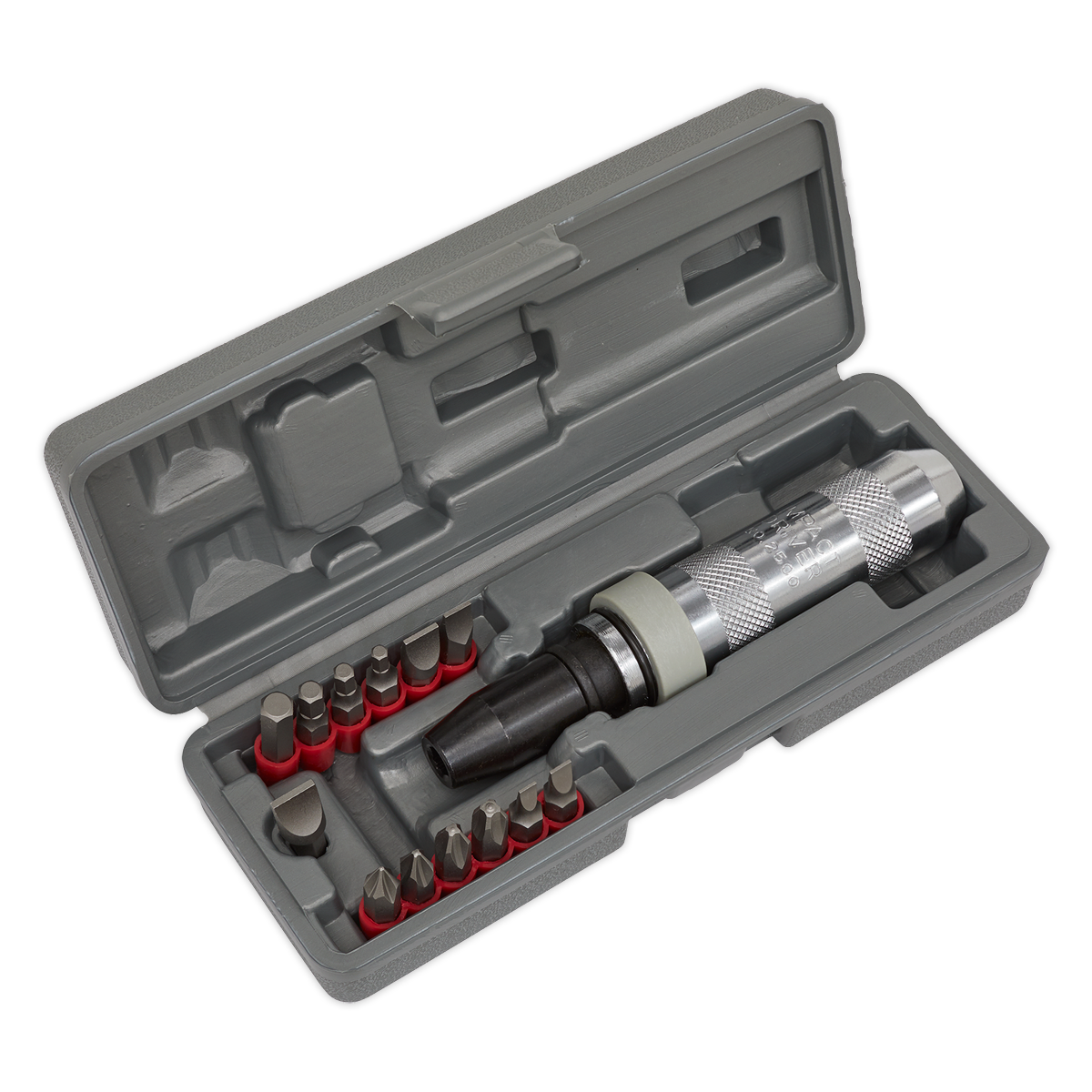 Sealey Impact Driver Set With Twist-Reverse Function Heavy Duty 15 Pieces AK208
