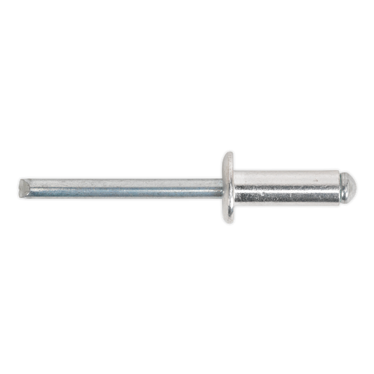 Sealey Aluminium Blind Rivet 200 Pieces Standard Flange 6.4mm x 12mm RB6412S