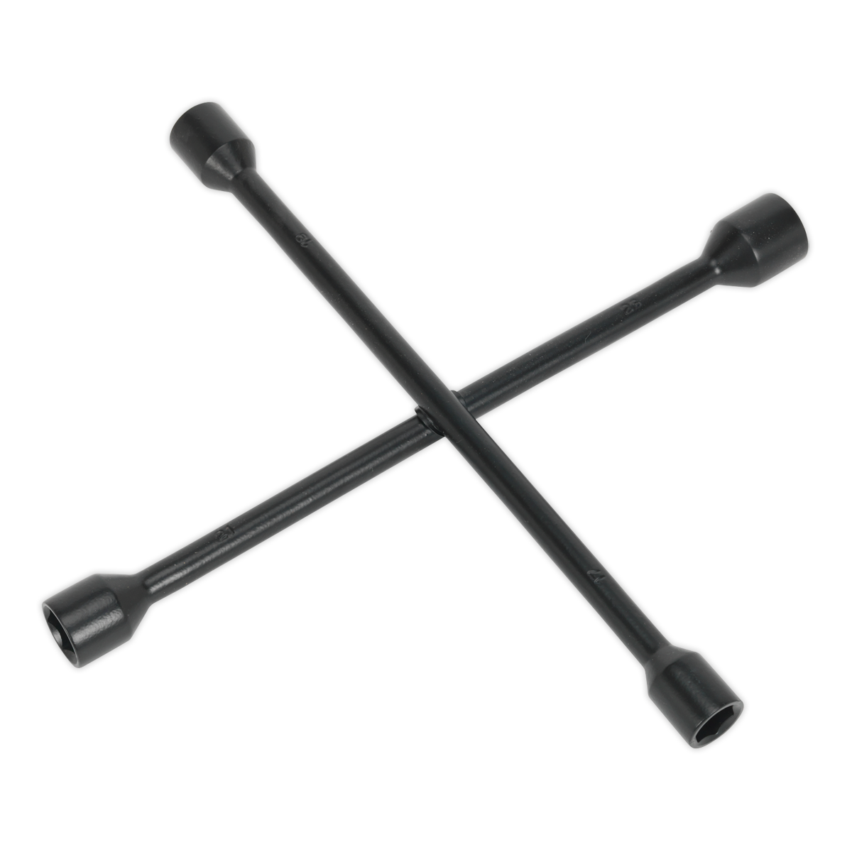 Sealey Lug Wrench 4-Way With Hot Forged Sockets 17mm 19mm 21mm 22mm AK2090