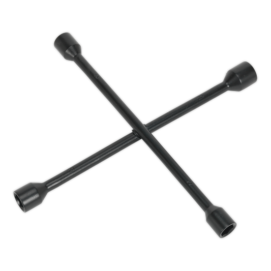 Sealey Lug Wrench 4-Way With Hot Forged Sockets 17mm 19mm 21mm 22mm AK2090
