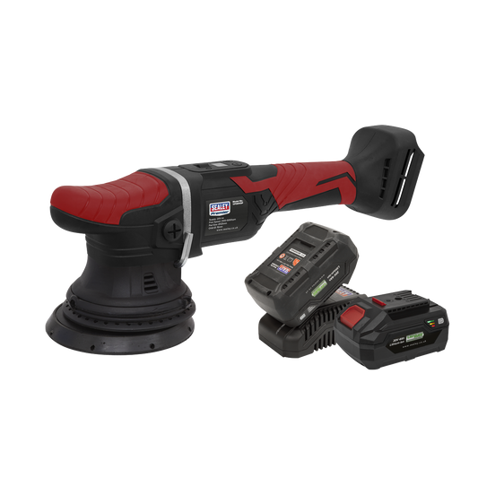 Sealey 20V SV20 Series Ø125mm Cordless Orbital Polisher 2x 4Ah CP20VOPKIT2